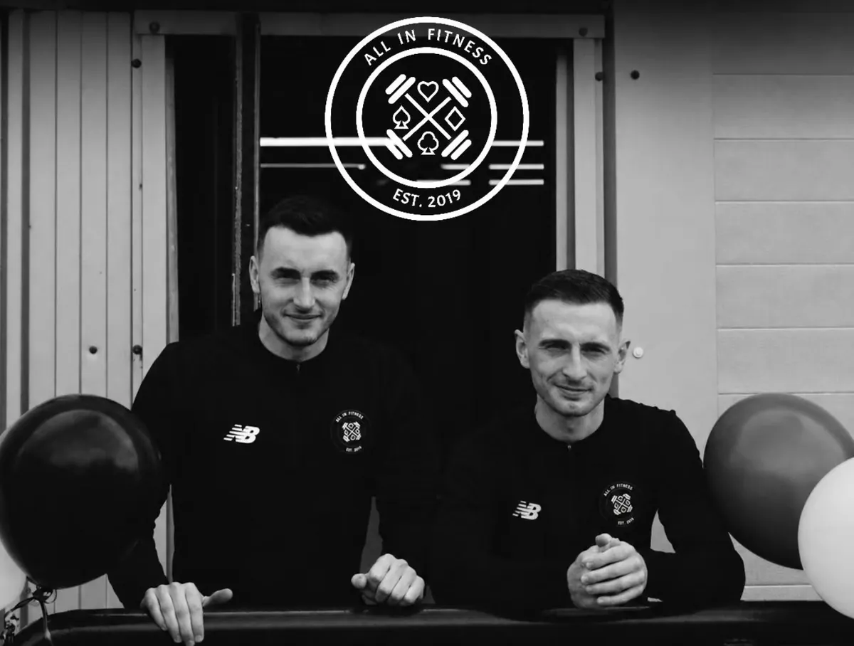 The All In Fitness team celebrating the gym's 7th birthday